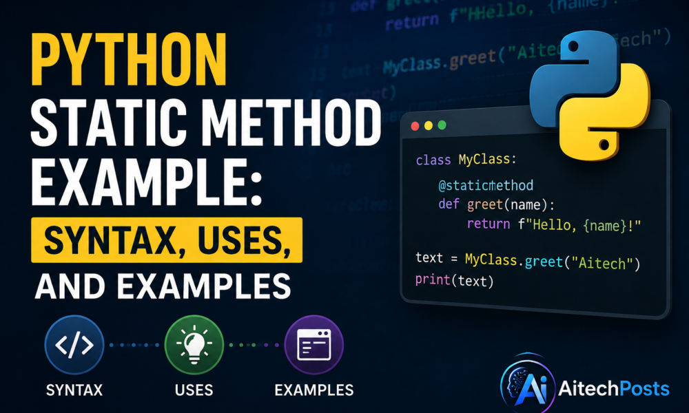 Python static method example