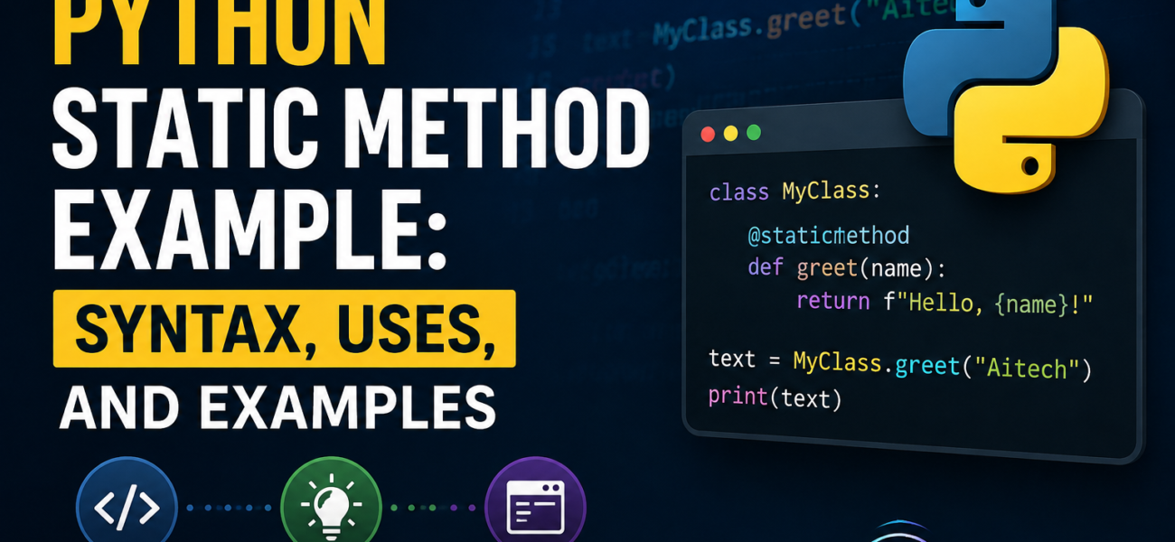 Python static method example