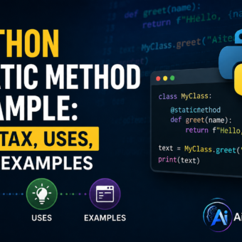 Python static method example